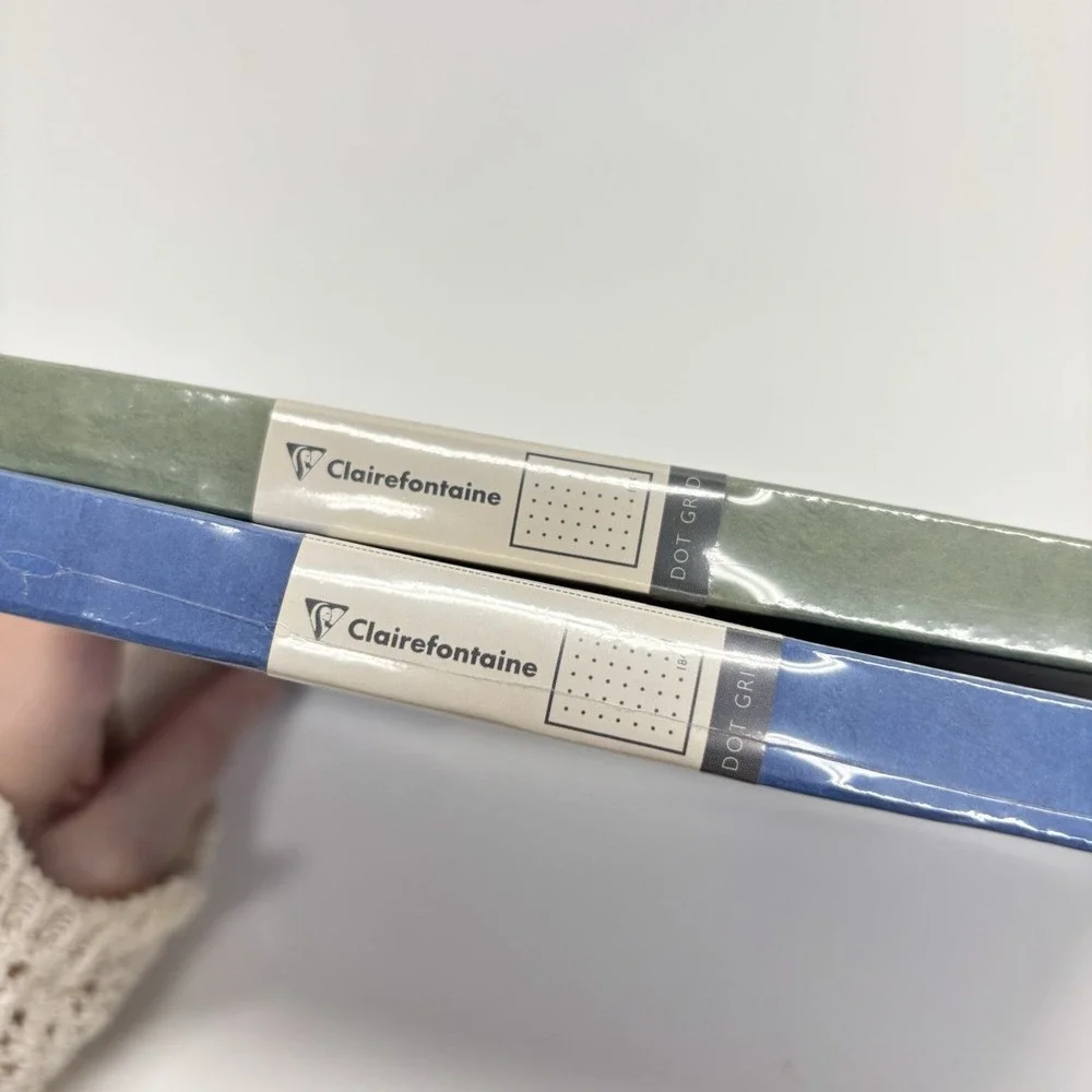 2 Clairefontaine My Essential A5 Thread Bound Notebooks 96 Sheets Dot Grid